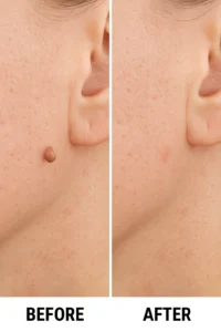 Skin tags removal Greater London (Harrow) before and after