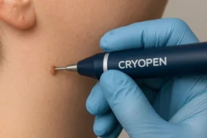 Person receiving skin tag removal Greater London (Harrow)
