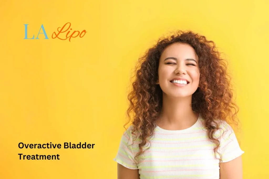 woman smiling about overactive bladder treatment Greater London (Harrow) solutions